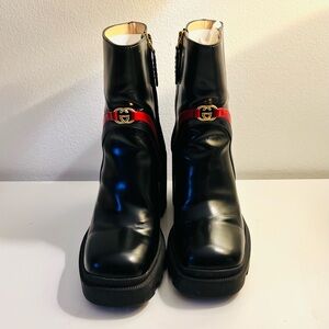 Gucci Chelsea Style Ankle Boots.